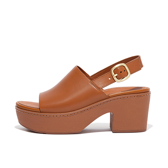 핏플랍 여성 플랫폼 샌들 FE6-592 Light Tan