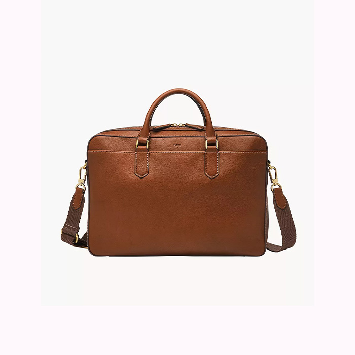 파슬 남성 애쉬 레더 브리프케이스 MBG9614210 Medium Brown