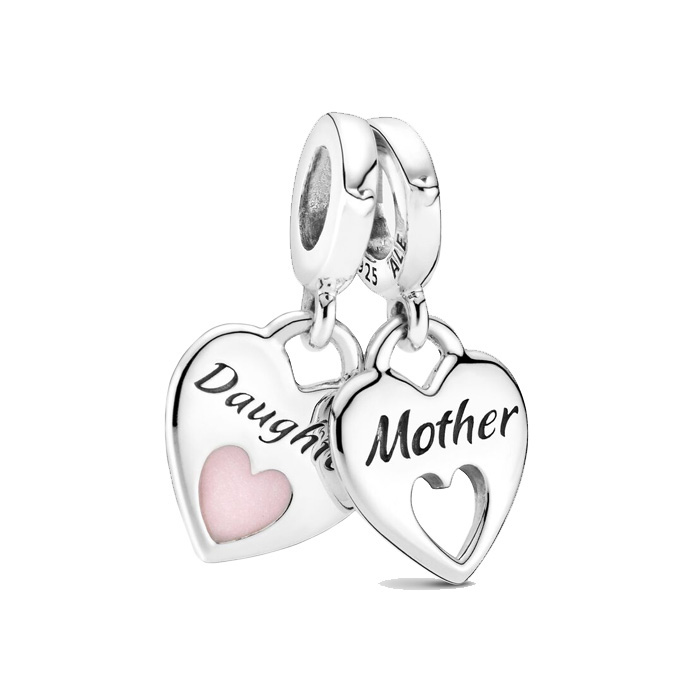 폴로믹스,판도라 Mother Daughter 하트 댕글 참 799187C01