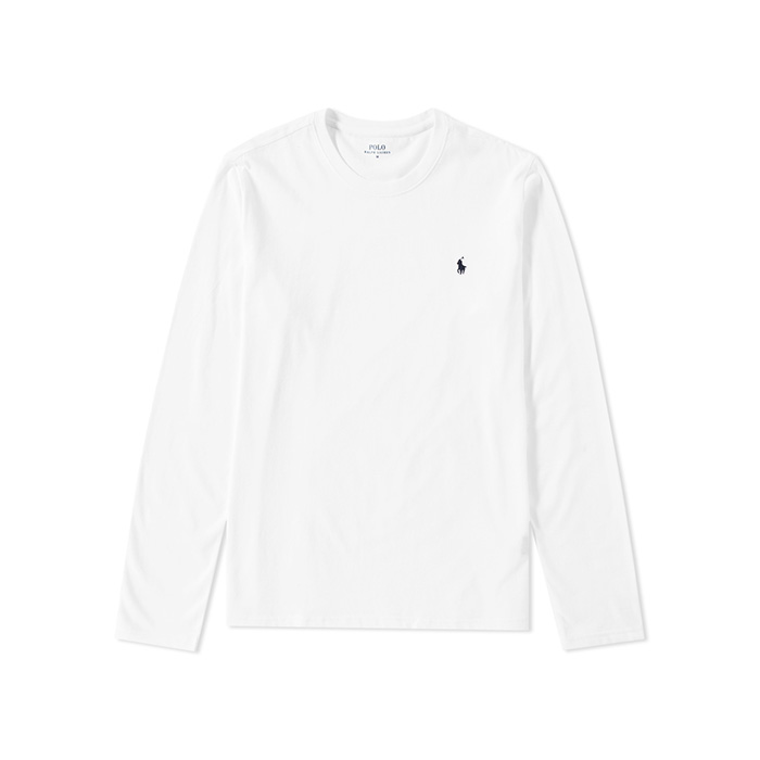 폴로 걸즈 2-6 긴팔 크루 티셔츠 WHITE