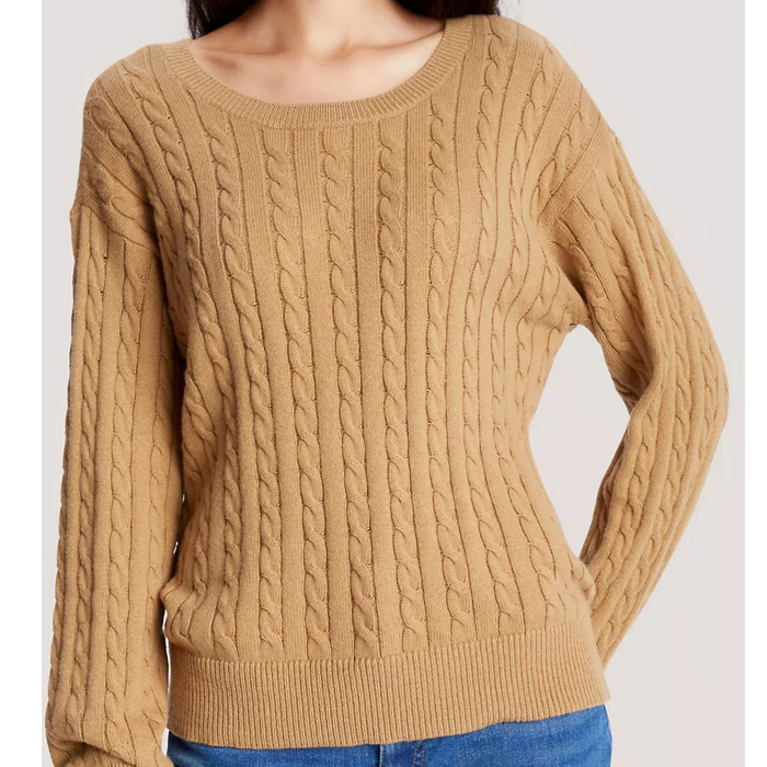 타미 여성 릴렉스핏 케이블 스웨터 Carmel