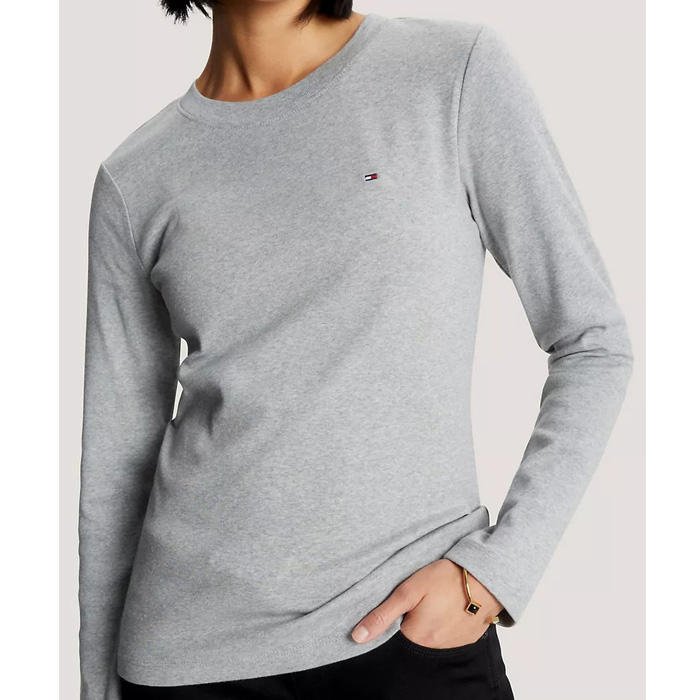 타미 여성 슬림핏 긴팔 티셔츠 Grey