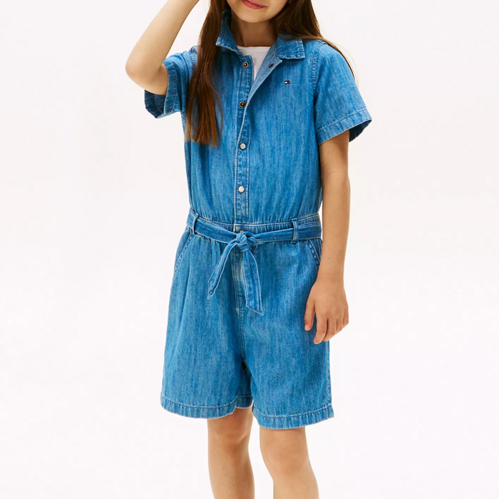 타미 걸 2-16 데님 숏톨 Medium Wash