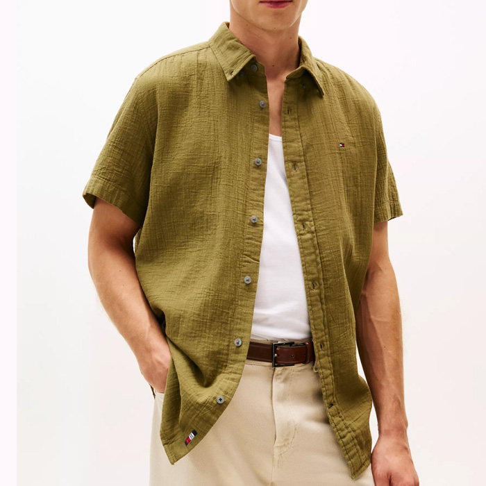 타미 남성 가우즈 반팔 셔츠 Uniform Olive